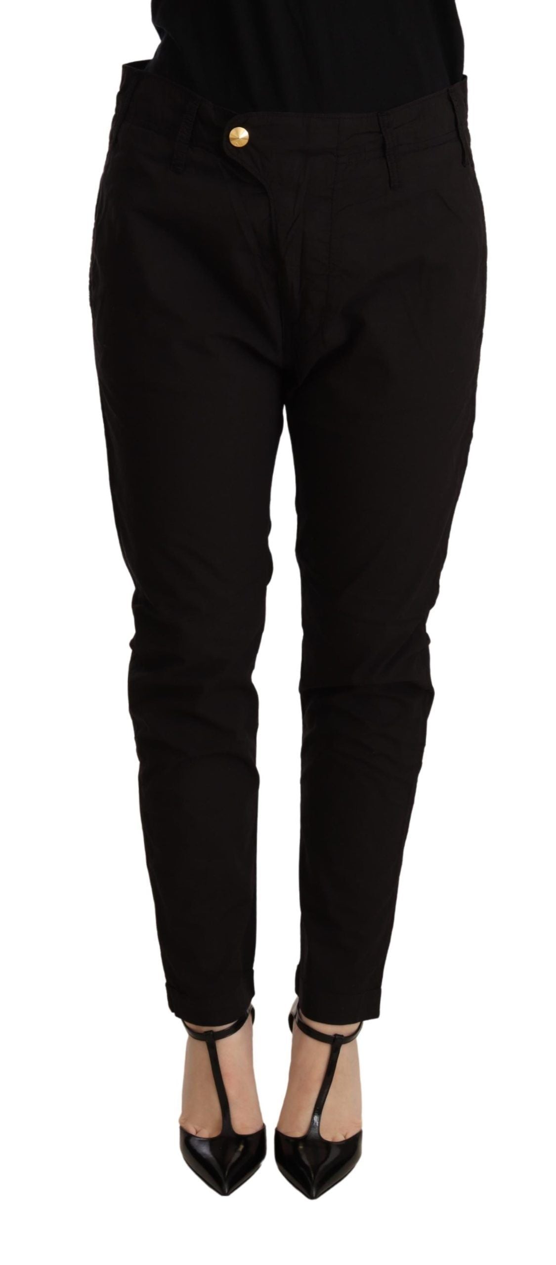 CYCLE Black Mid Waist BAGGY Fit Skinny Trouser $506.00 CYCLE Luzworld