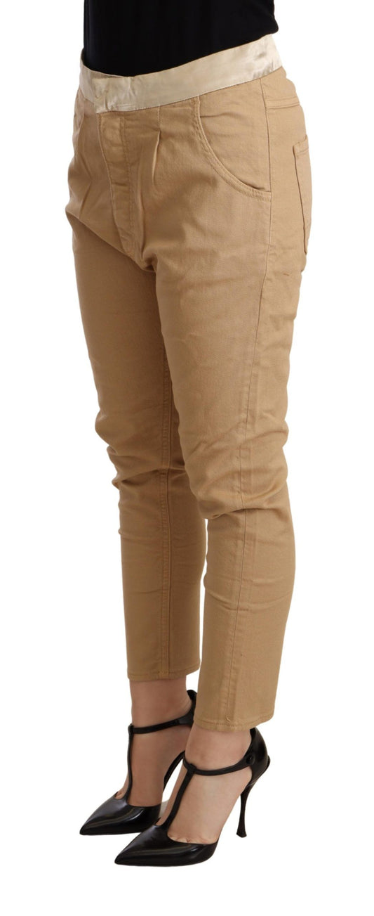 CYCLE Beige Mid Waist Slim Fit Skinny Stretch Trouser $506.00 CYCLE Luzworld