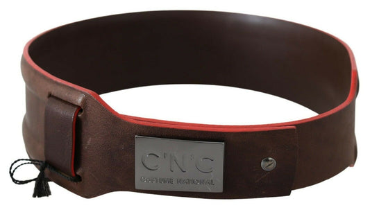 Costume National Dark Brown Genuine Leather Belt $473.00 Costume National Luzworld