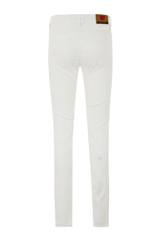 Love Moschino White Cotton Women's Jeans $274.00 Love Moschino Luzworld