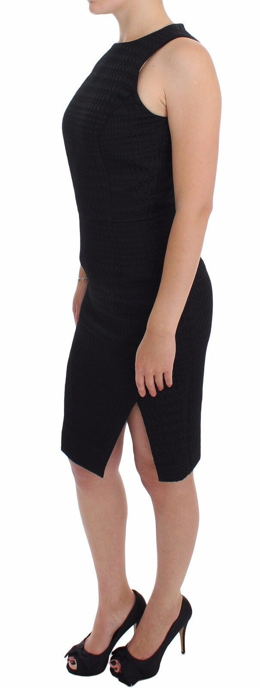 DAIZY SHELY Black Sheath Party Evening Knee Length Dress $999.00 DAIZY SHELY Luzworld