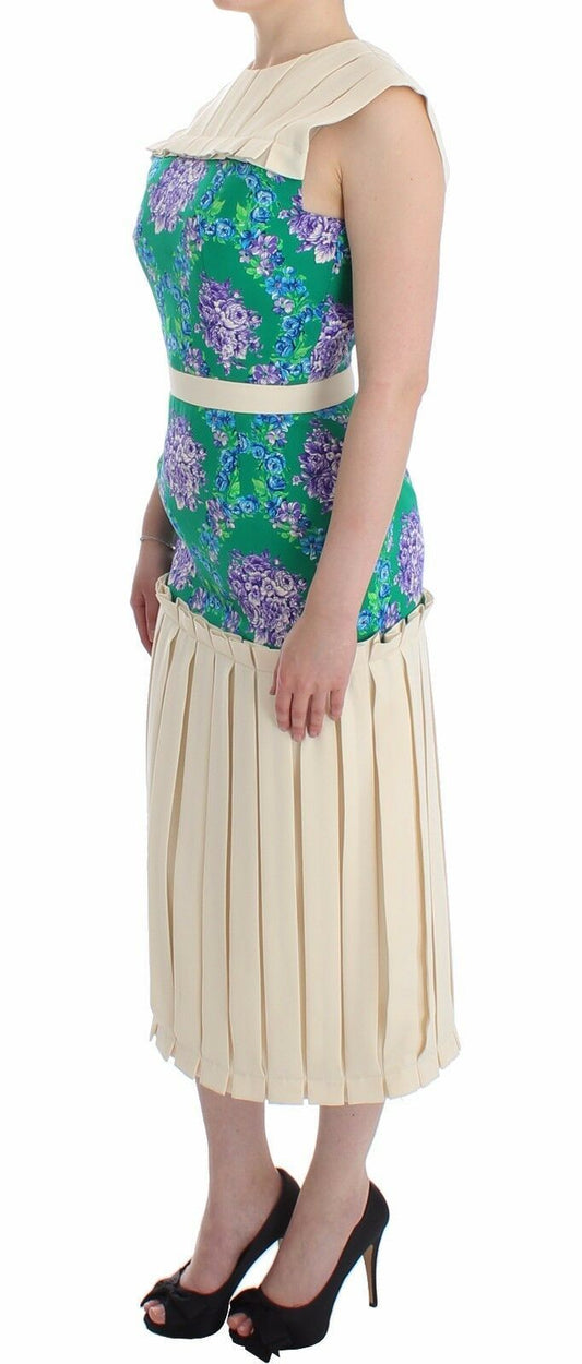 Caterina Gatta Multicolor Dress Gown Floral Sleeveless Gown $2602.00 Caterina Gatta Luzworld