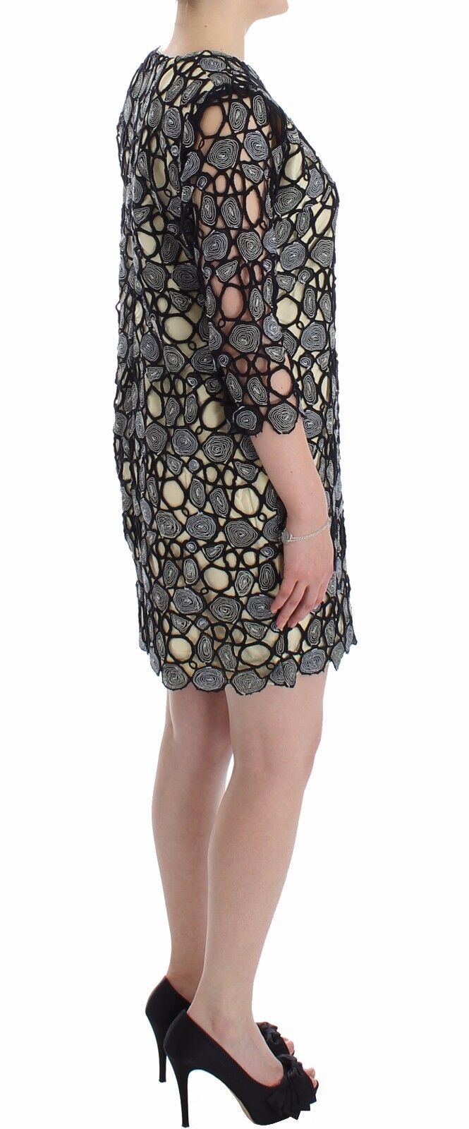 Lanre Da Silva Ajayi Black Cream Sheath Dress Shift Mini Dress $2377.00 Lanre Da Silva Ajayi Luzworld