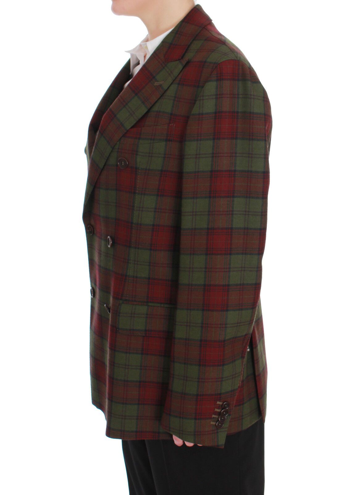 BENCIVENGA Green Wool Double Breasted Bordeaux $869.00 BENCIVENGA Luzworld