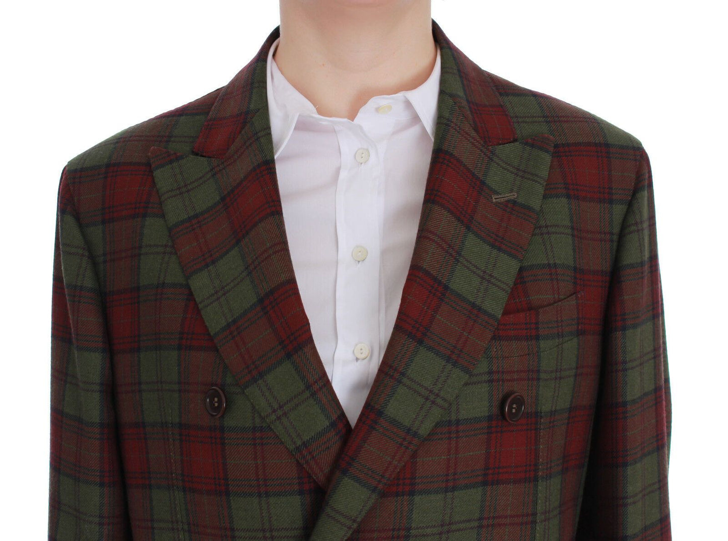 BENCIVENGA Green Wool Double Breasted Bordeaux $869.00 BENCIVENGA Luzworld