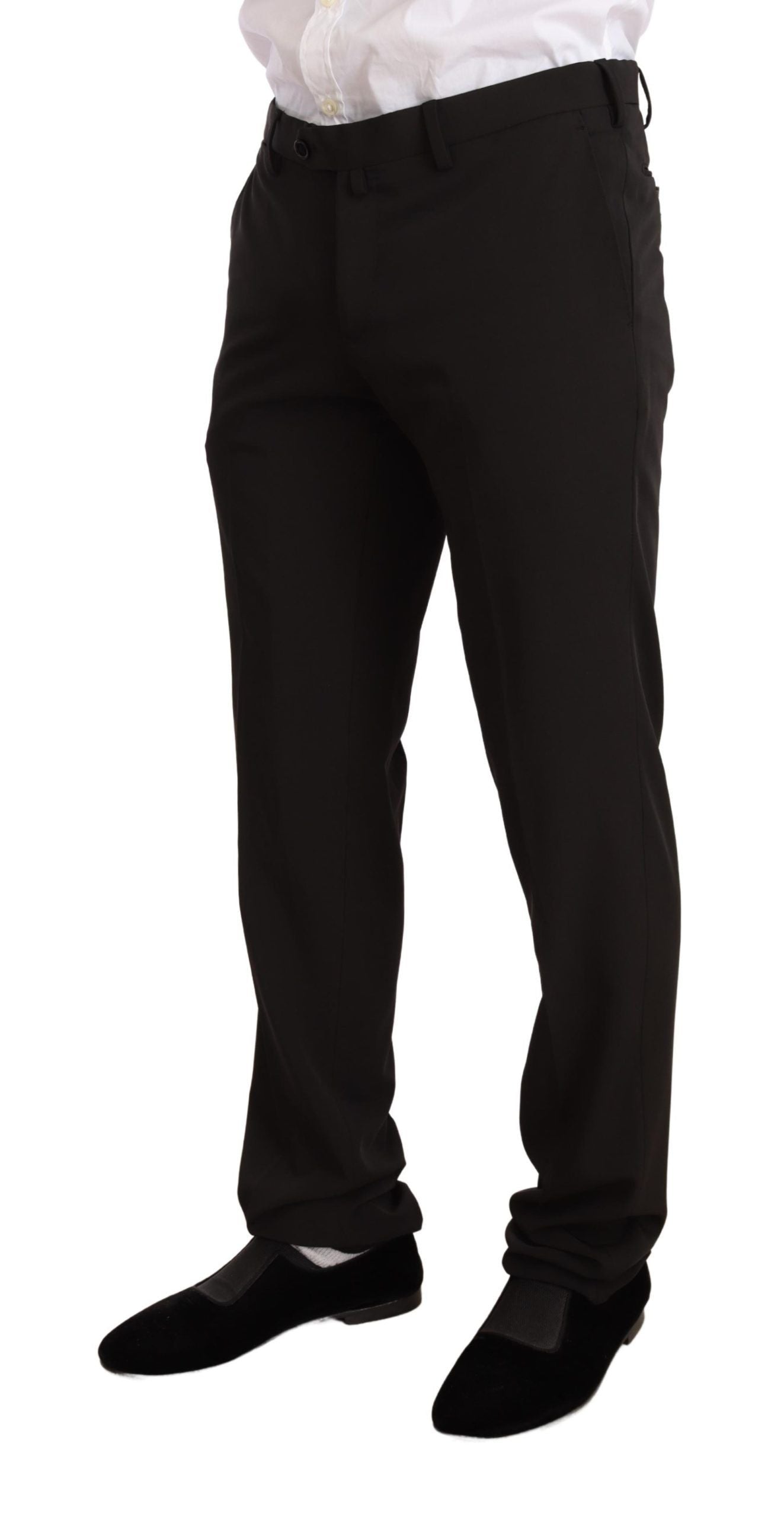 Domenico Tagliente Black Polyester Slim 2 Piece Set TAGLIENTE Suit $1684.00 Domenico Tagliente Luzworld