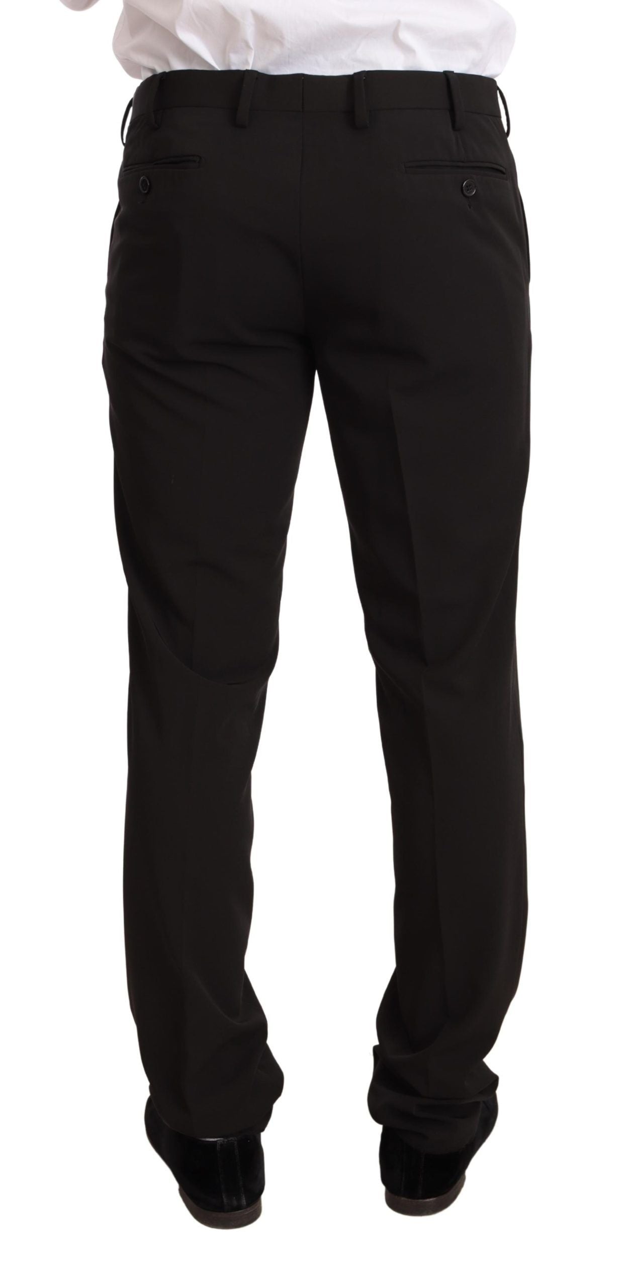 Domenico Tagliente Black Polyester Slim 2 Piece Set TAGLIENTE Suit $1684.00 Domenico Tagliente Luzworld