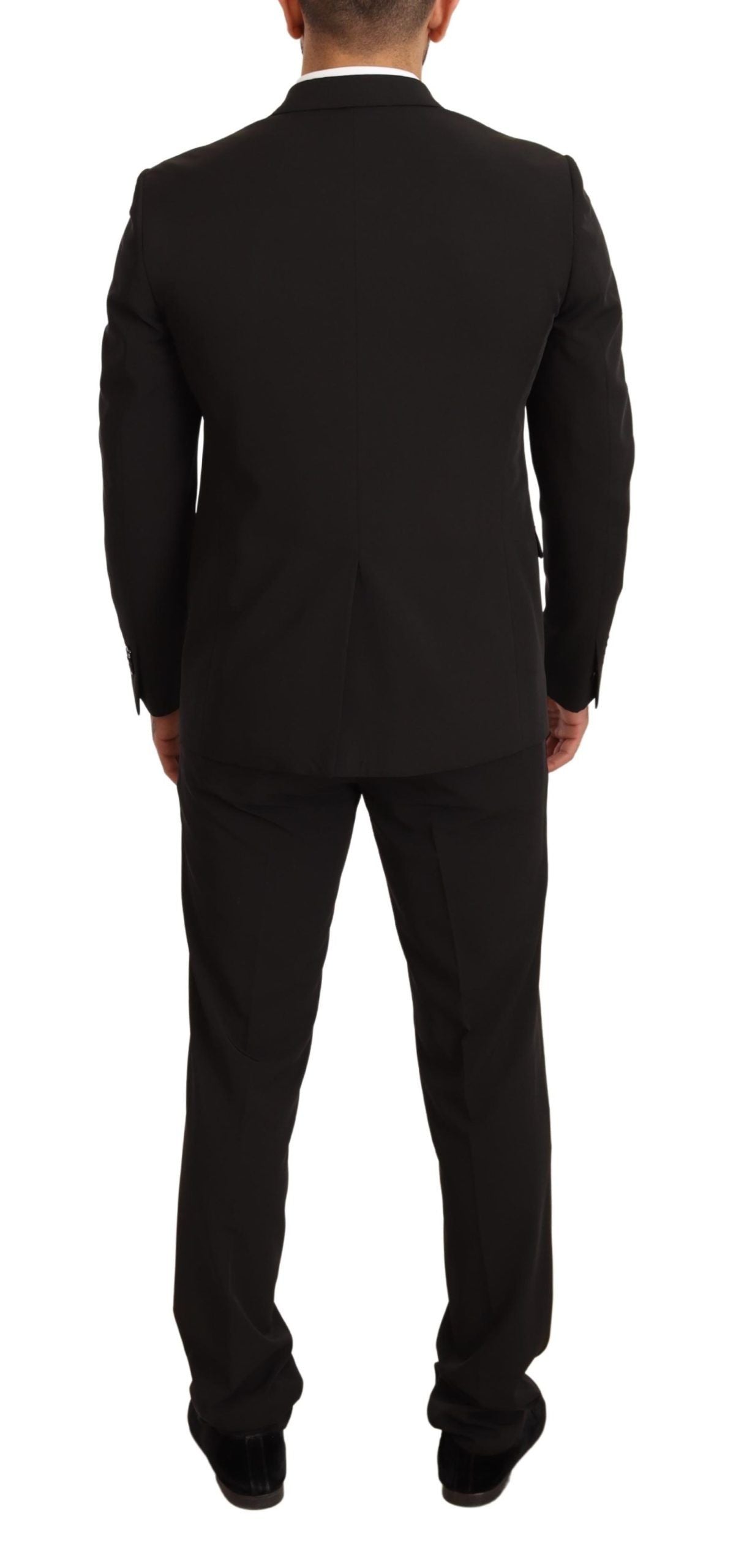 Domenico Tagliente Black Polyester Slim 2 Piece Set TAGLIENTE Suit $1684.00 Domenico Tagliente Luzworld