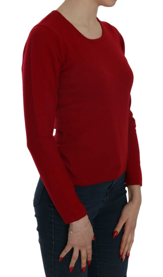 MILA SCHÖN Red Round Neck Pullover Cashmere Sweater $1133.00 MILA SCHÖN Luzworld