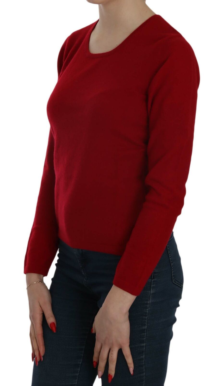 MILA SCHÖN Red Round Neck Pullover Cashmere Sweater $1133.00 MILA SCHÖN Luzworld