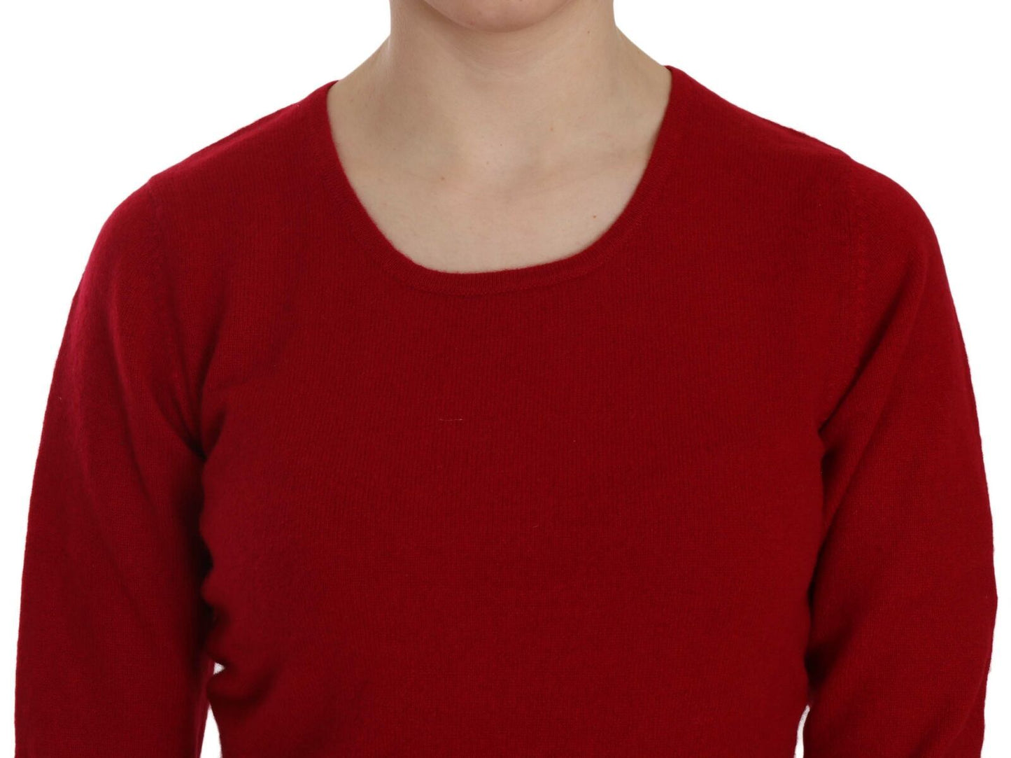 MILA SCHÖN Red Round Neck Pullover Cashmere Sweater $1133.00 MILA SCHÖN Luzworld