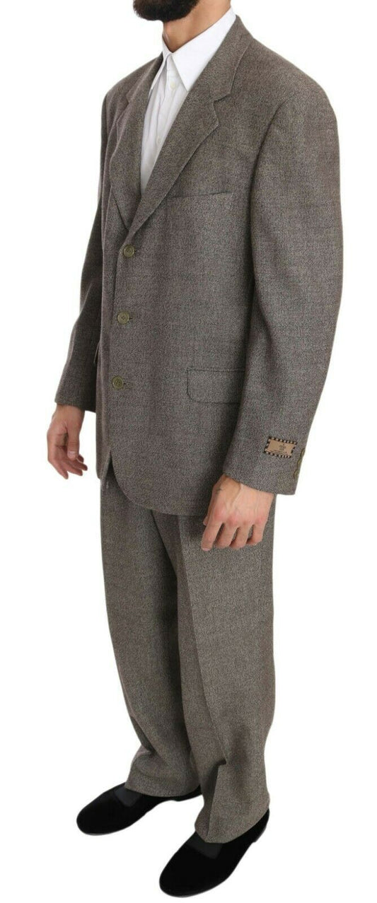 Fendi Brown Wool Regular Single Breasted Suit $3925.00 Fendi Luzworld