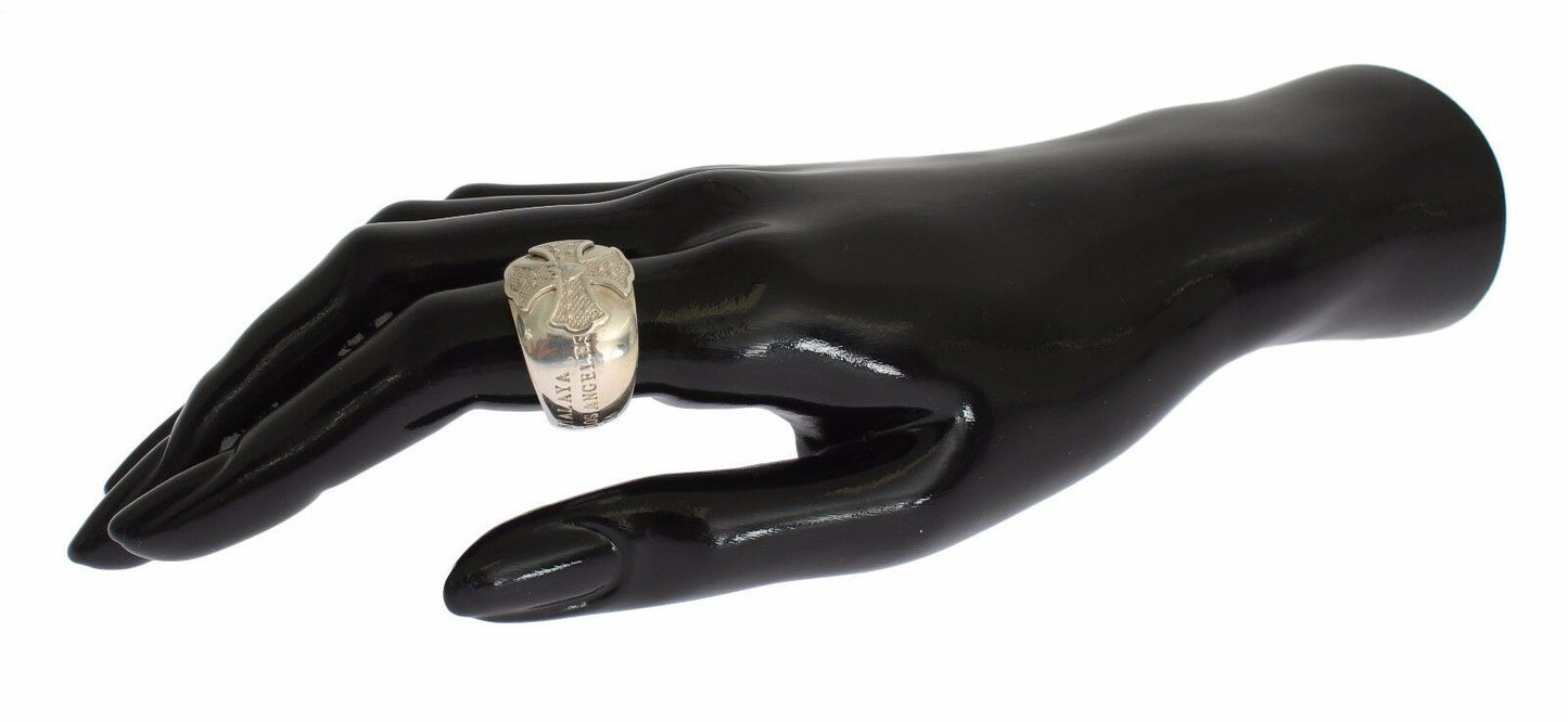 Nialaya Silver Cross Womens 925 Sterling Ring $231.00 Nialaya Luzworld