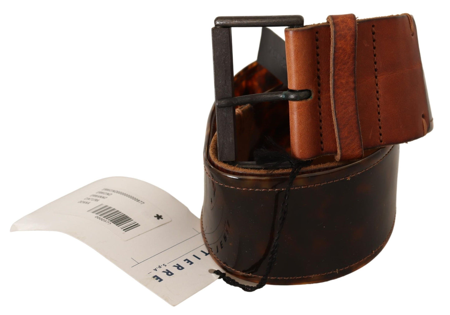 Ermanno Scervino Dark Brown Leather Buckle Waist Belt $611.00 Ermanno Scervino Luzworld