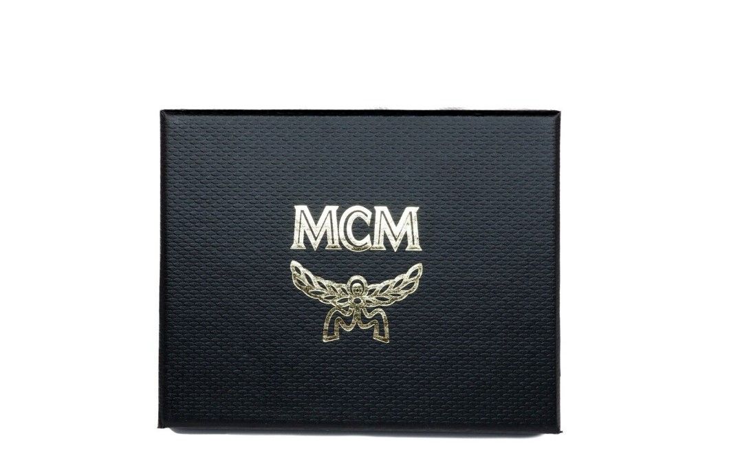 MCM Spectrum Diamond Mini Neon Yellow Visetos Leather Card Case Holder Wallet $338.00 MCM Luzworld