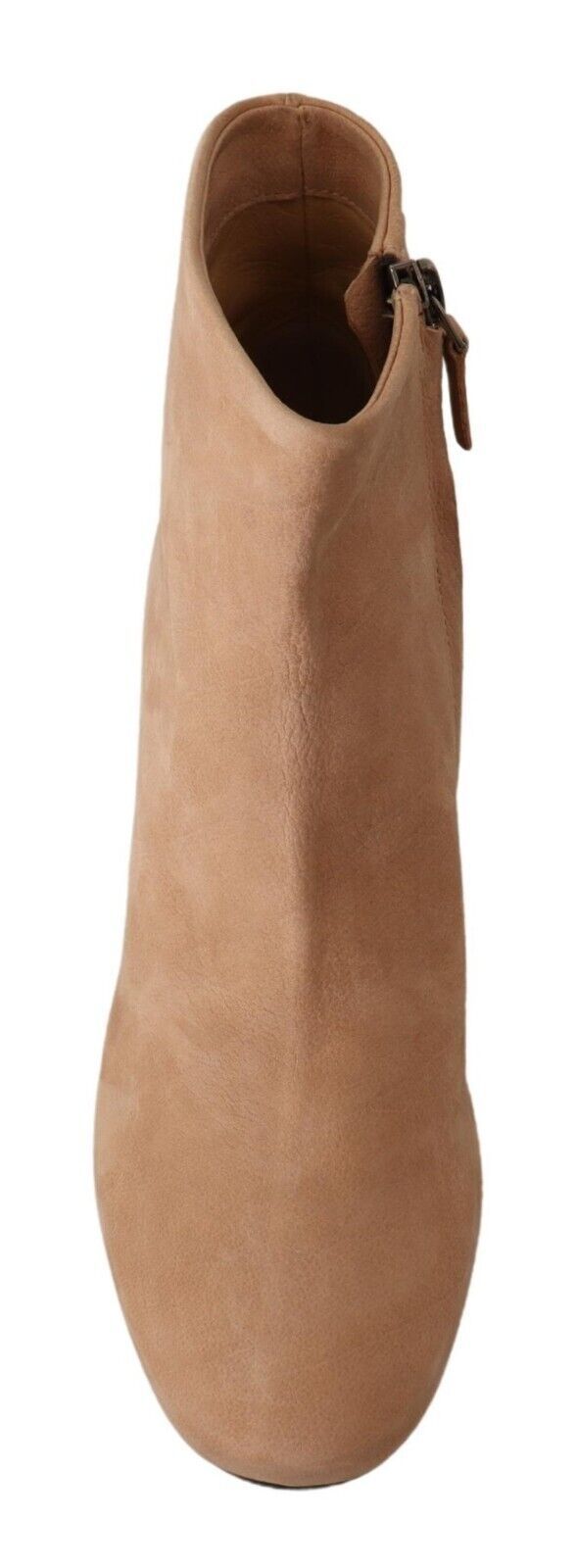 DEL CARLO Beige Suede Leather Mid Heels Pumps Boots Shoes $935.00 DEL CARLO Luzworld