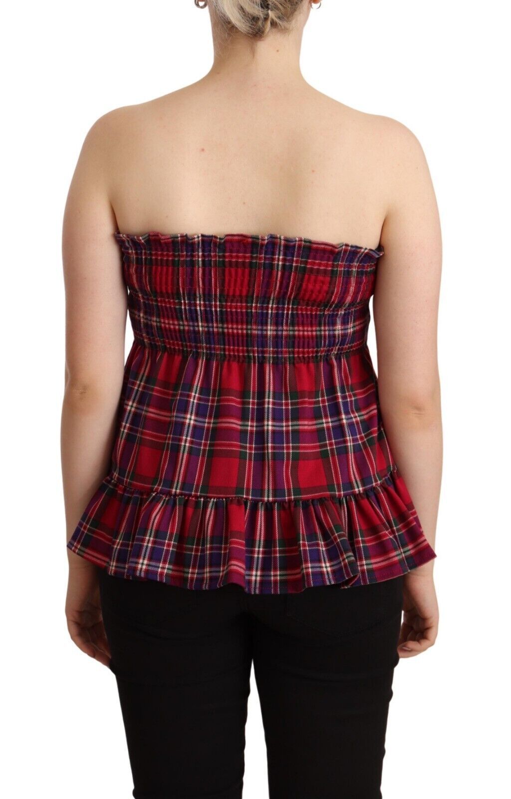 CAMPO DI FRAGOLE Multicolor Chekered Sleevelesss Tank Top $231.00 CAMPO DI FRAGOLE Luzworld