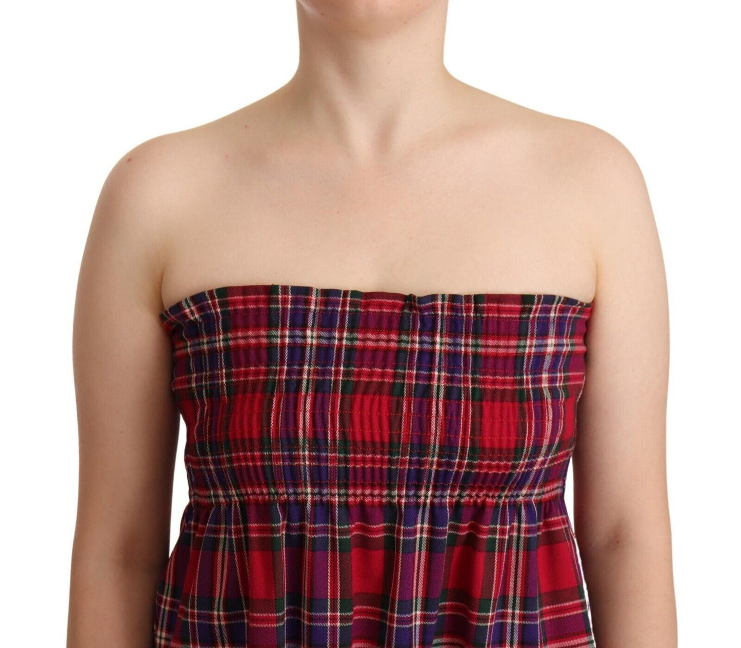 CAMPO DI FRAGOLE Multicolor Chekered Sleevelesss Tank Top $231.00 CAMPO DI FRAGOLE Luzworld