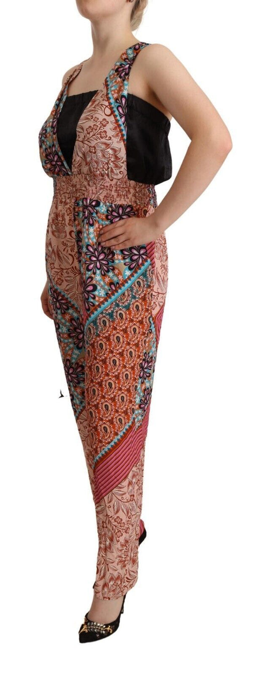PINKO Multicolor Viscose Floral Print Women Jumpsuit Dress $617.00 PINKO Luzworld
