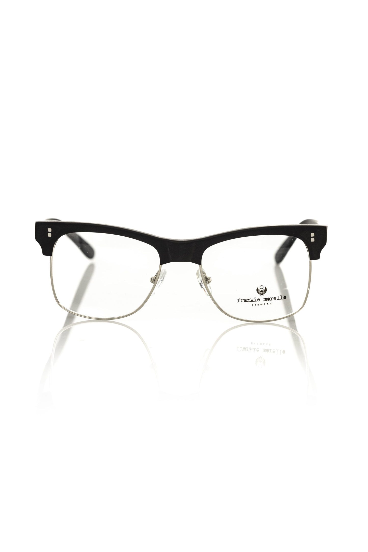 Frankie Morello Black Metallic Men's Eyeglass Frame $439.00 Frankie Morello Luzworld