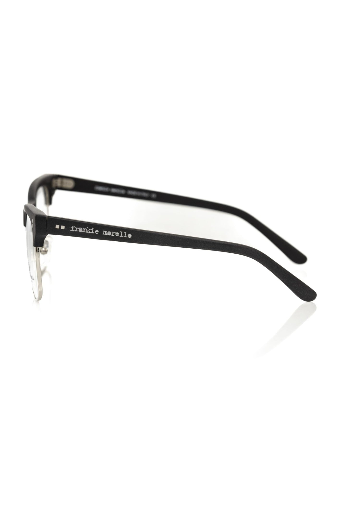 Frankie Morello Black Metallic Men's Eyeglass Frame $439.00 Frankie Morello Luzworld