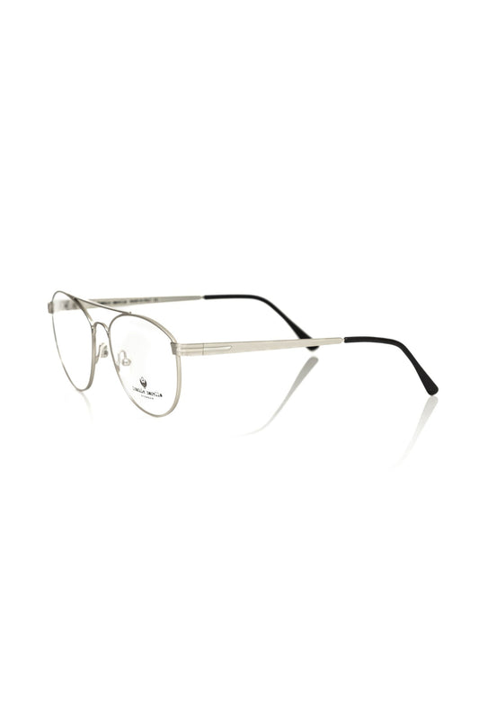 Frankie Morello Silver Metallic Mens Eyeglass Frame $206.00 Frankie Morello Luzworld