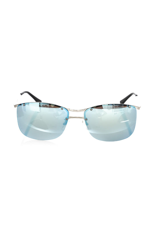 Frankie Morello Silver Metallic Men's Sunglasses $230.00 Frankie Morello Luzworld