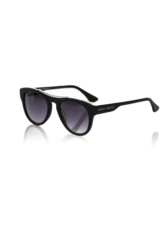 Frankie Morello Black Acetate Men Sunglass $230.00 Frankie Morello Luzworld