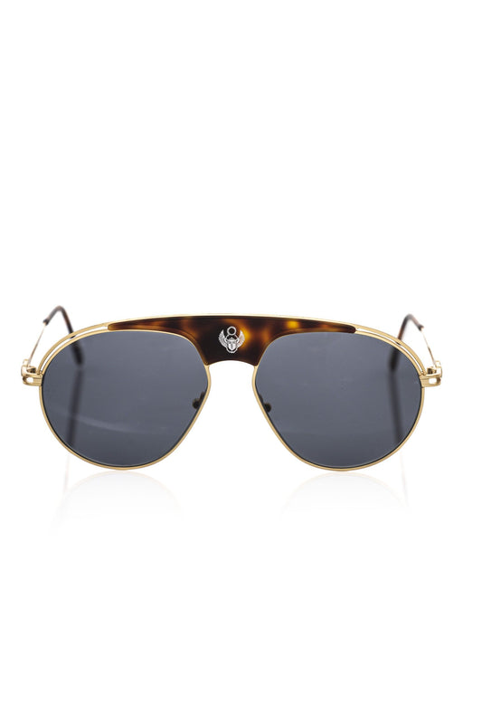 Frankie Morello Brown Metallic Sunglasses for Men $496.00 Frankie Morello Luzworld