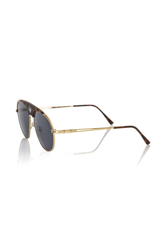 Frankie Morello Brown Metallic Sunglasses for Men $496.00 Frankie Morello Luzworld
