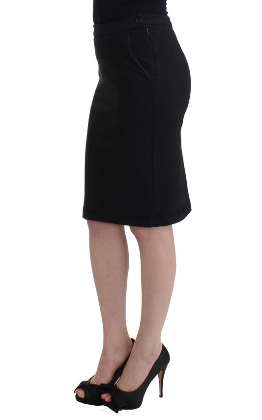 GF Ferre Black Straight Pencil Skirt $537.00 GF Ferre Luzworld