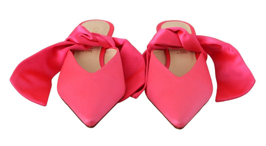 GIA COUTURE Pink Leather Lace Up Kitten Heels Pumps Shoes $805.00 GIA COUTURE Luzworld