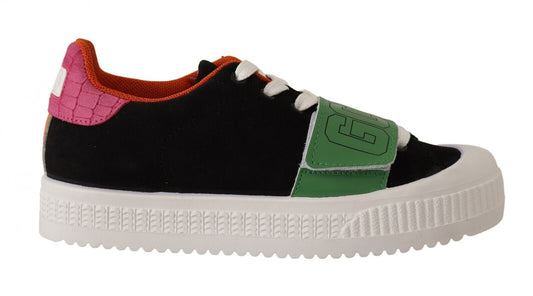 GCDS Multicolor Suede Low Top Lace Up Women Sneakers Shoes $737.00 GCDS Luzworld