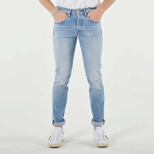 Don The Fuller Blue Cotton Men Jeans $646.00 Don The Fuller Luzworld