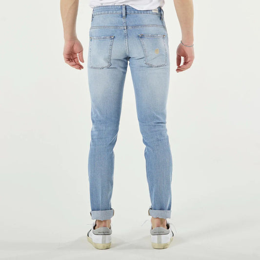 Don The Fuller Blue Cotton Men Jeans $646.00 Don The Fuller Luzworld