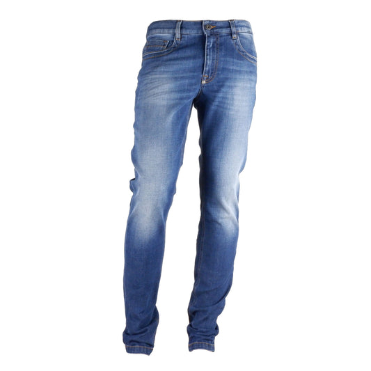 Bikkembergs Blue Cotton Men Jeans $330.00 Bikkembergs Luzworld