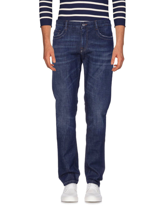 Bikkembergs Dark Blue Cotton Men Jeans $335.00 Bikkembergs Luzworld