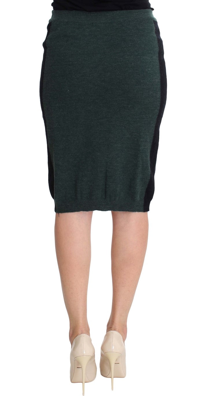 MILA SCHÖN Green Wool Blend Pencil Skirt $560.00 MILA SCHÖN Luzworld