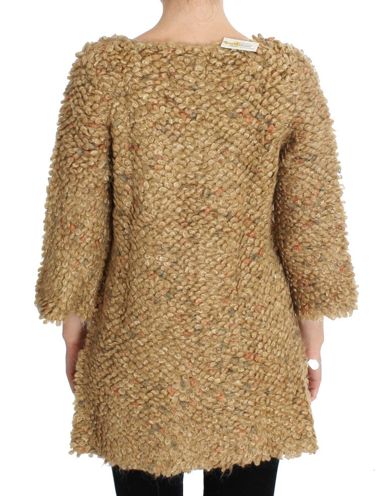 PINK MEMORIES Beige Wool Blend Cape Sweater $698.00 PINK MEMORIES Luzworld