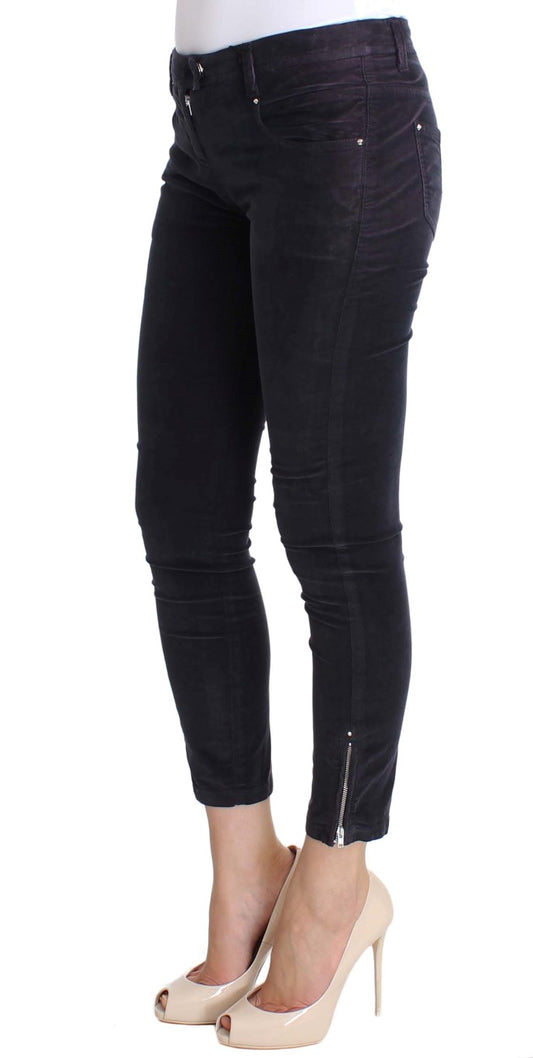 Costume National Purple Cropped Corduroys Jeans $560.00 Costume National Luzworld