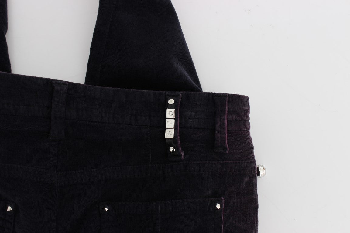 Costume National Purple Cropped Corduroys Jeans $560.00 Costume National Luzworld