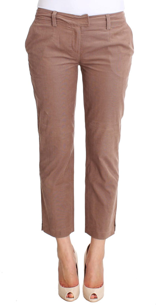 Costume National Brown Cropped Corduroys Pants $560.00 Costume National Luzworld