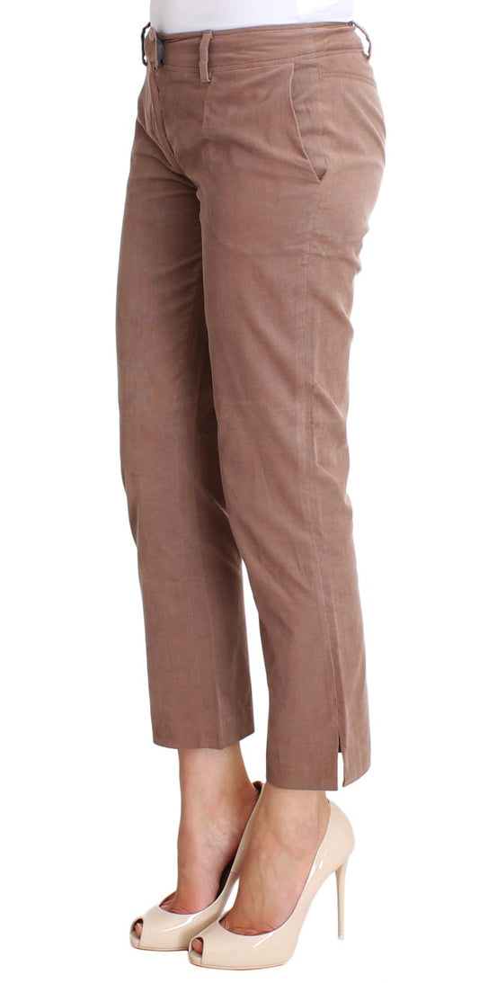 Costume National Brown Cropped Corduroys Pants $560.00 Costume National Luzworld