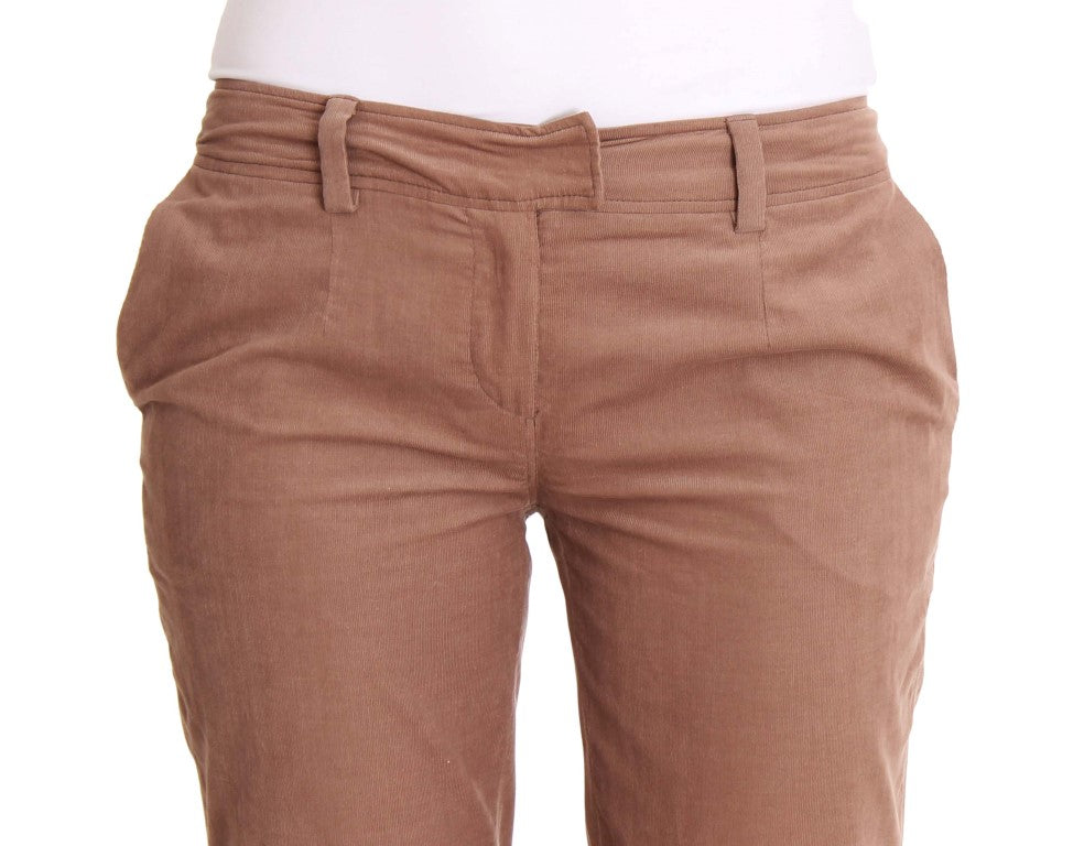 Costume National Brown Cropped Corduroys Pants $560.00 Costume National Luzworld