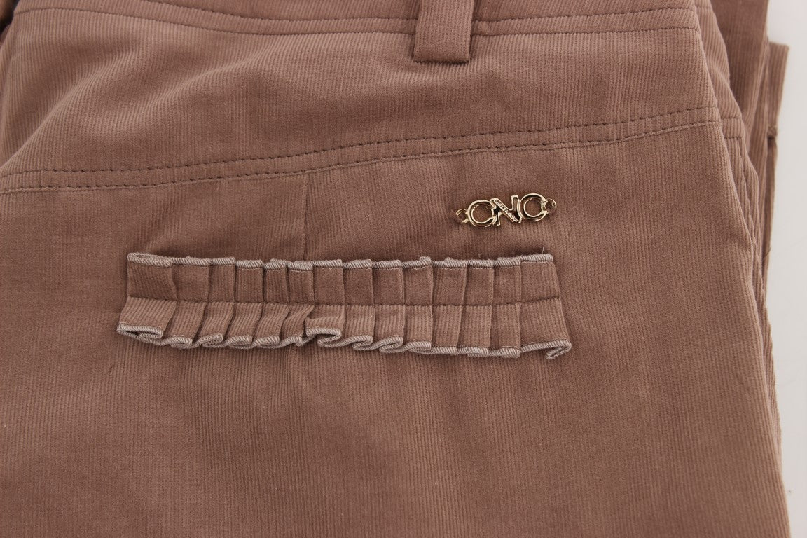 Costume National Brown Cropped Corduroys Pants $560.00 Costume National Luzworld