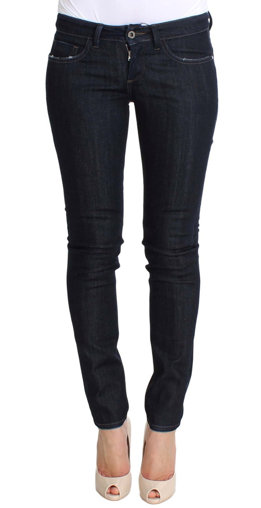 Costume National Blue Cotton Stretch Slim Fit Jeans $560.00 Costume National Luzworld