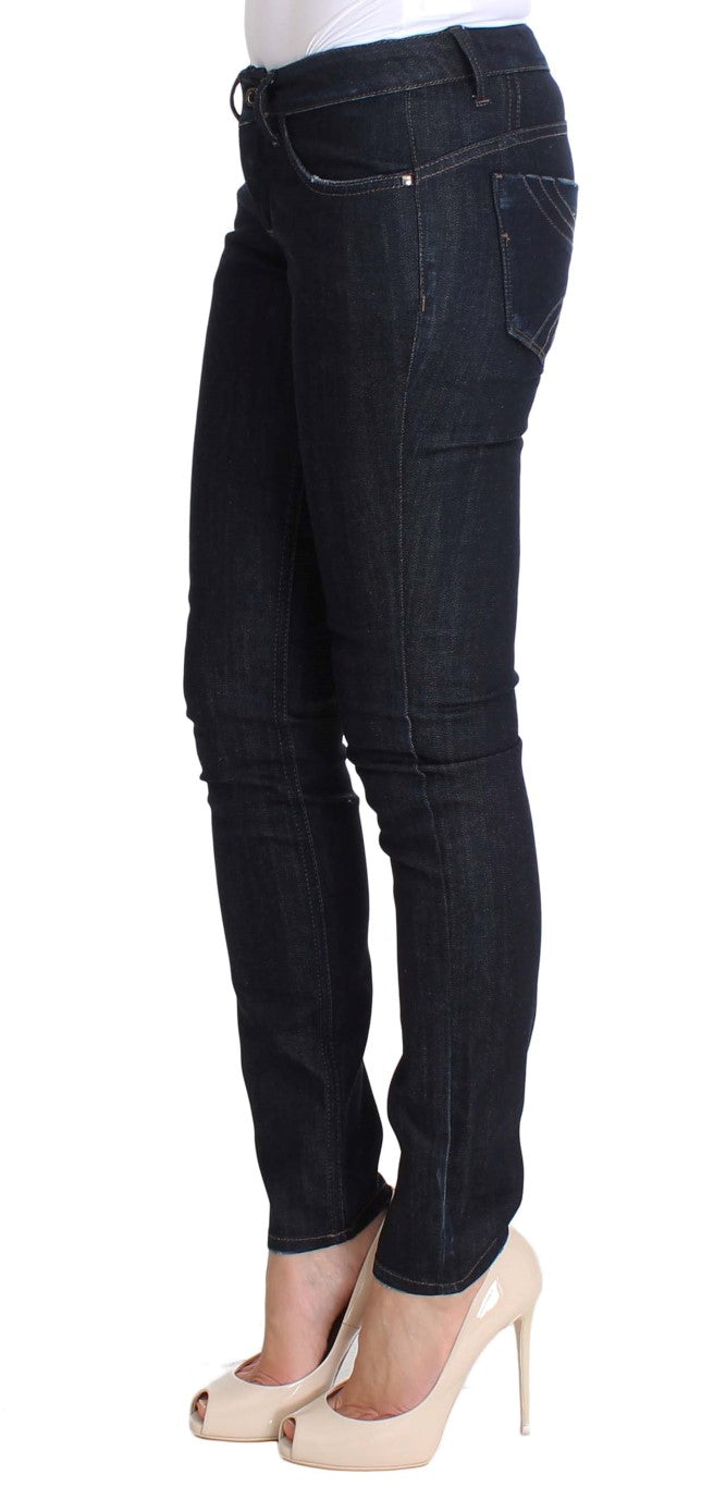 Costume National Blue Cotton Stretch Slim Fit Jeans $560.00 Costume National Luzworld