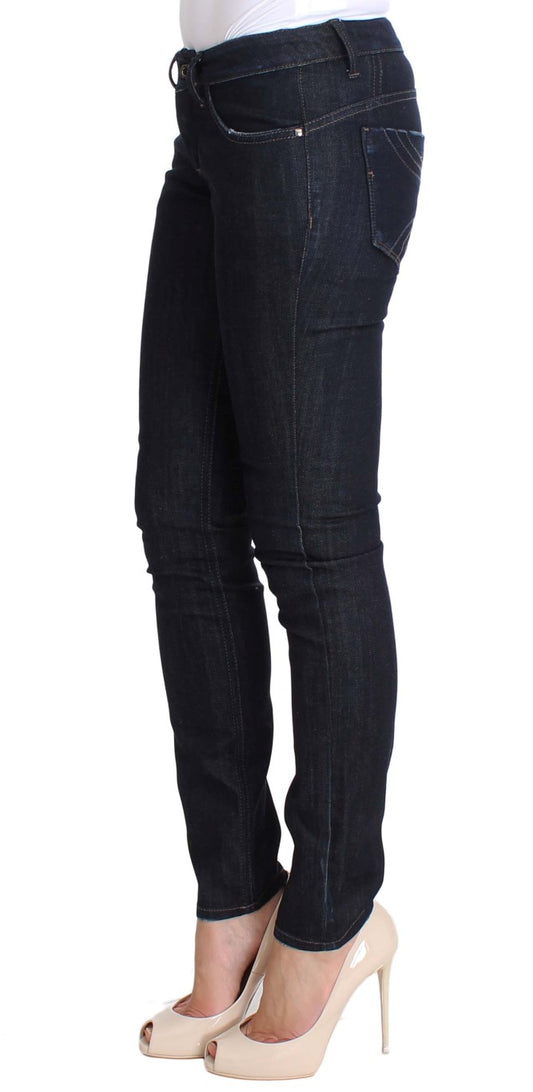 Costume National Blue Cotton Stretch Slim Fit Jeans $560.00 Costume National Luzworld