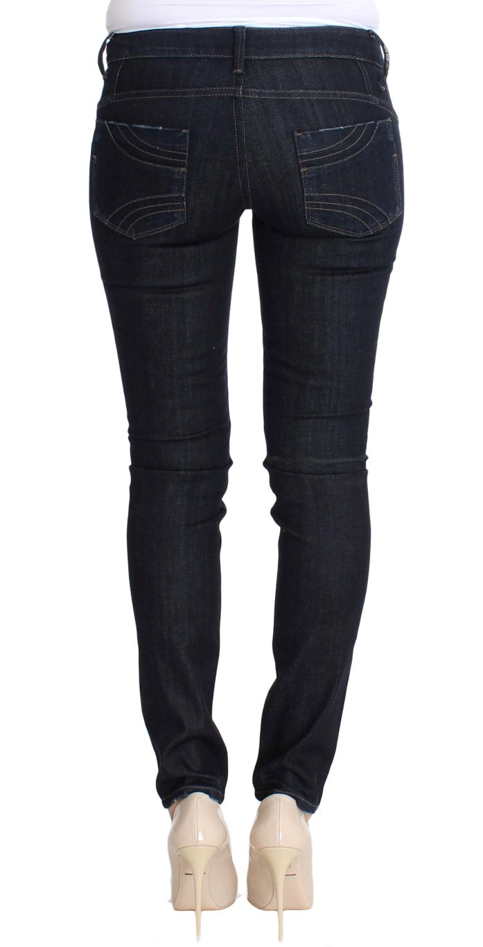 Costume National Blue Cotton Stretch Slim Fit Jeans $560.00 Costume National Luzworld