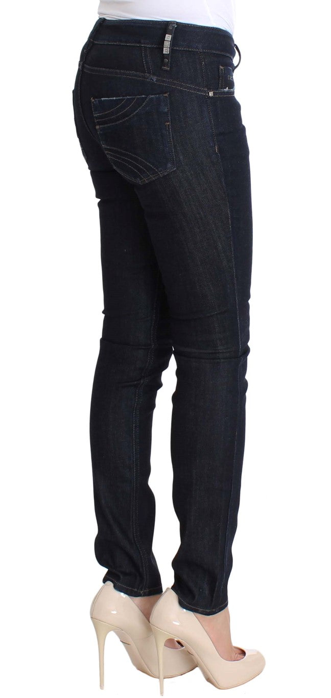 Costume National Blue Cotton Stretch Slim Fit Jeans $560.00 Costume National Luzworld